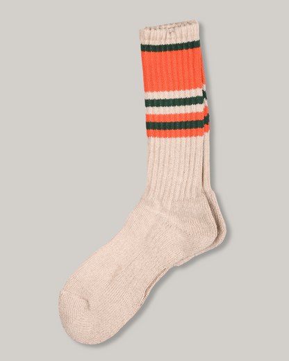 ANONYMOUS ISM GO HEMP RANDOM STRIPE PILE CREW - ORANGE