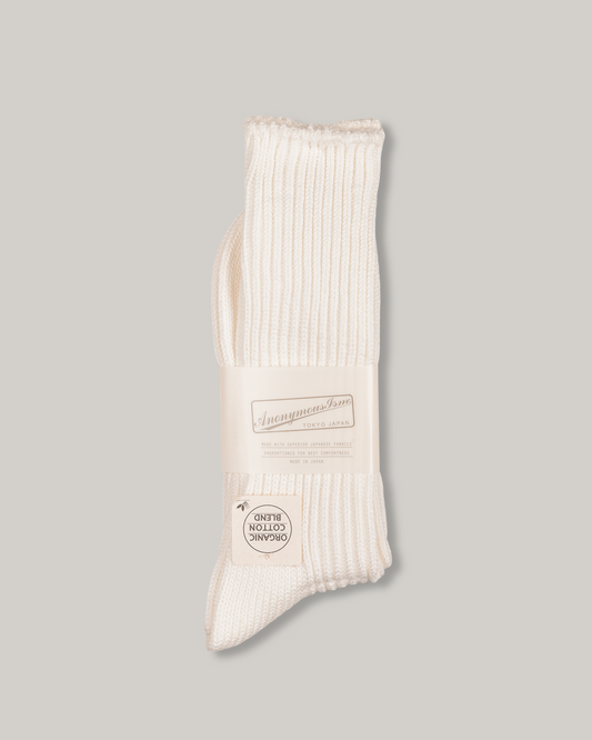 ANONYMOUS ISM OC L/G RIB CREW - WHITE