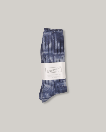 ANONYMOUS ISM UNEVEN DYED CREW - NAVY