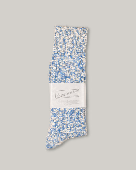 ANONYMOUS ISM LIGHT WEIGHT SLUB CREW - BLUE