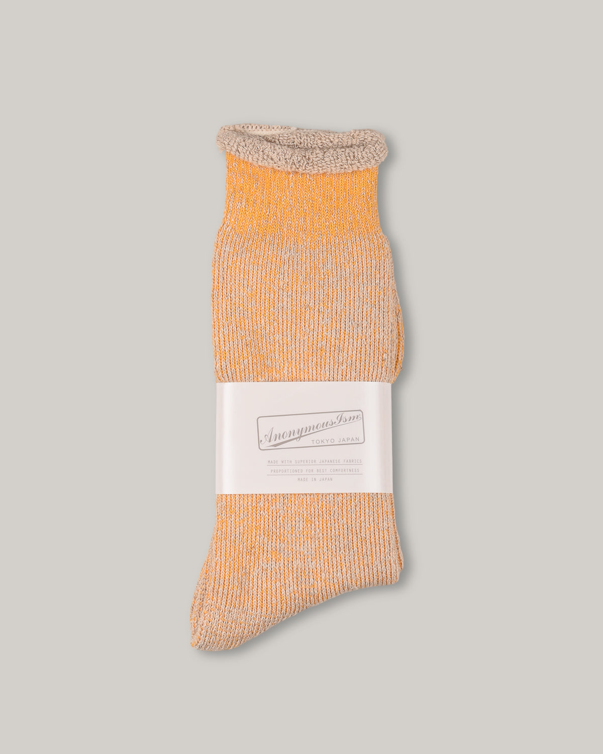 ANONYMOUS ISM GO HEMP THICK PILE CREW - MUSTARD