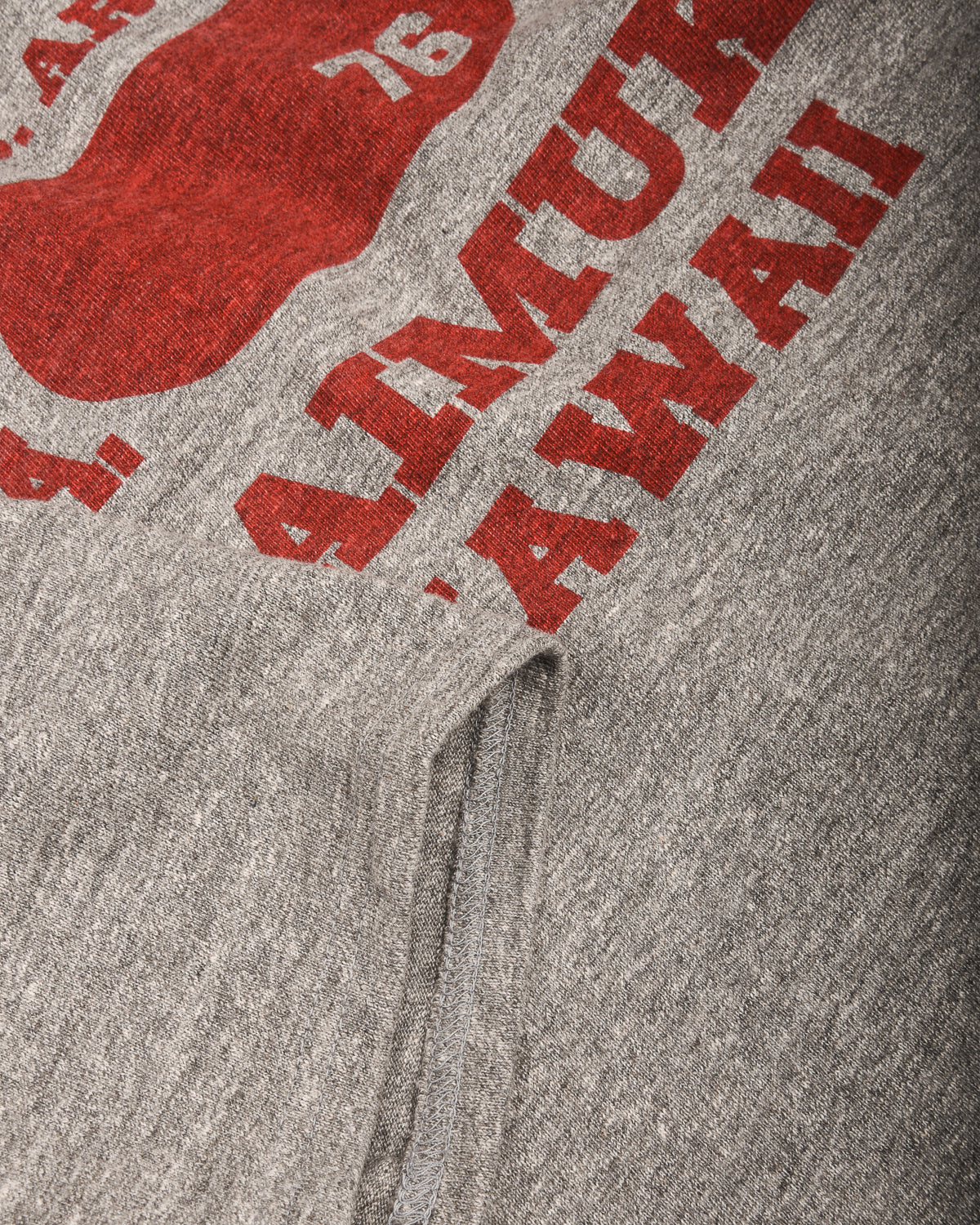 SUN SURF SLUB YARN FOOTBALL T-SHIRT - HEATHER GREY