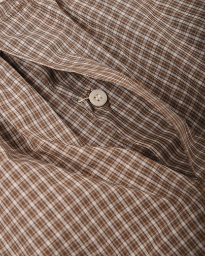 ANONYMOUS ISM MICRO PLAID BOXER - BROWN