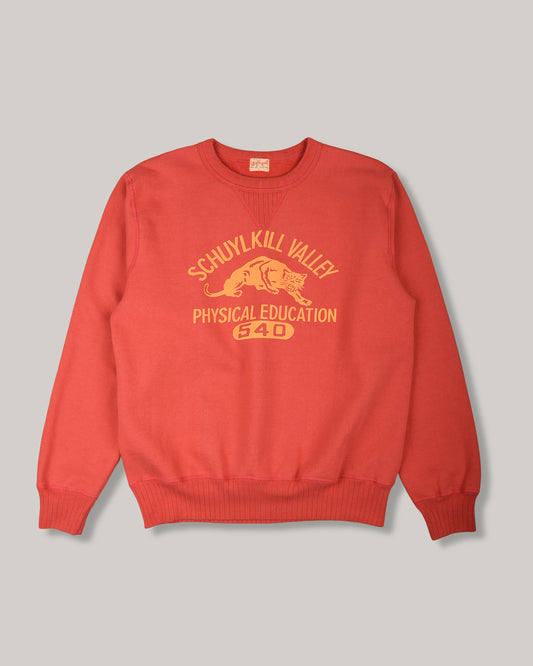 WHITESVILLE 'SCHUYLKILL VALLEY' PHYSICAL EDUCATION SWEATSHIRT - RED