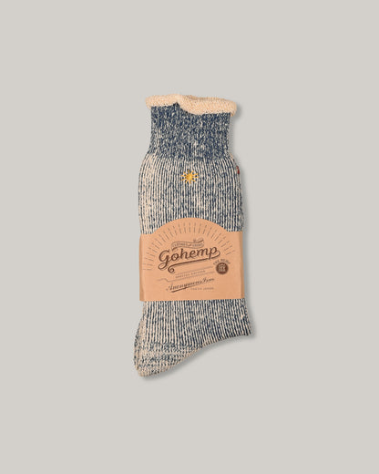 ANONYMOUS ISM GO HEMP THICK PILE CREW - NAVY