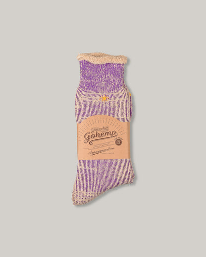 ANONYMOUS ISM GO HEMP THICK PILE CREW - PURPLE