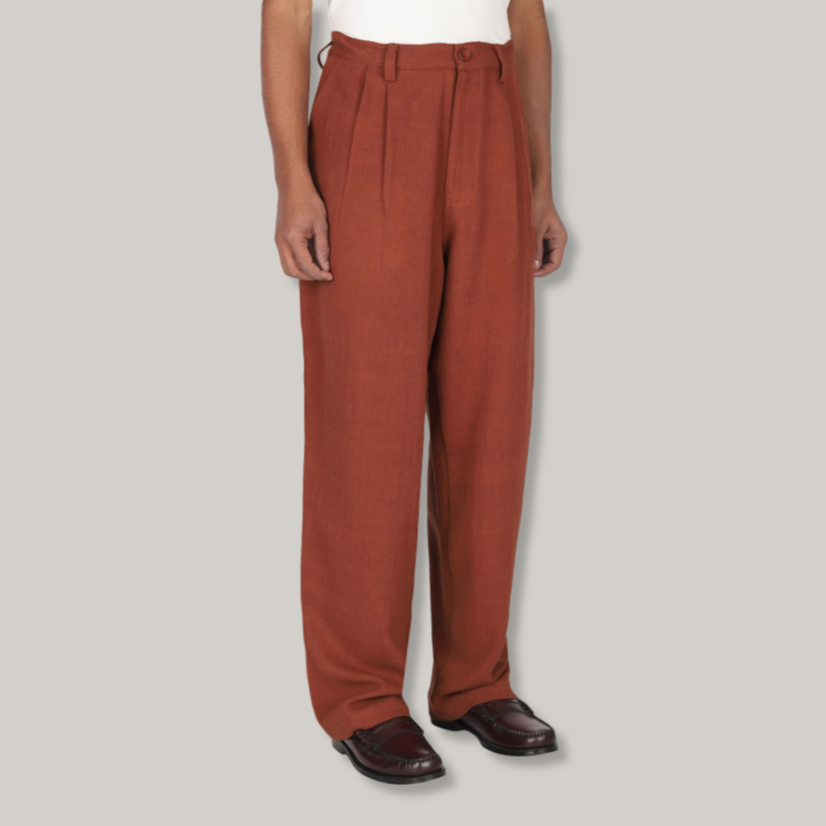 KARDO ANTONIO TROUSER  - BURNT SIENNA