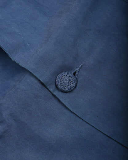 11.11 UNISEX SILK BLAZER JACKET -  MEDIUM INDIGO