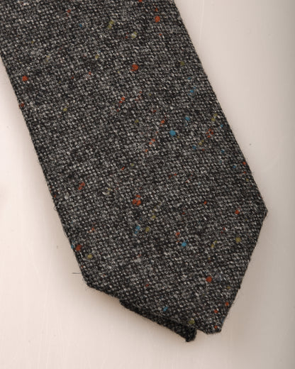 TS(S) STRIPE WOOL TWEED CLOTH NECK TIE - GREY
