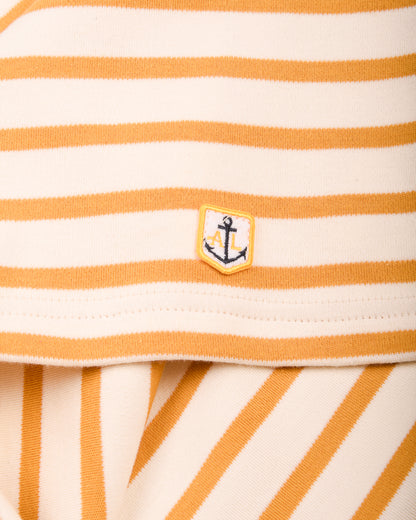 ARMOR LUX LADIES HERITAGE BRETON SHIRT L/S - NATURE/ HARVEST GOLD