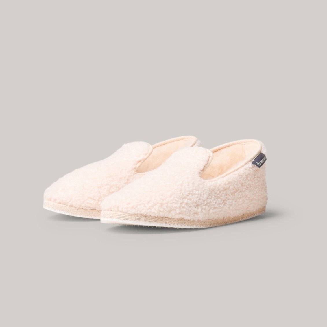 ARMOR LUX UNISEX SHERPA SLIPPERS - NATURE