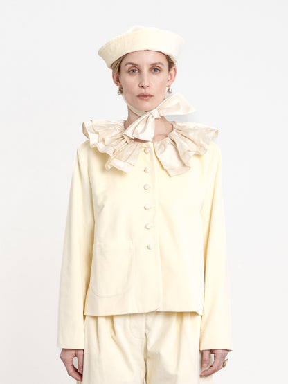 CAWLEY BRITISH COTTON VELVET SAILOR HAT