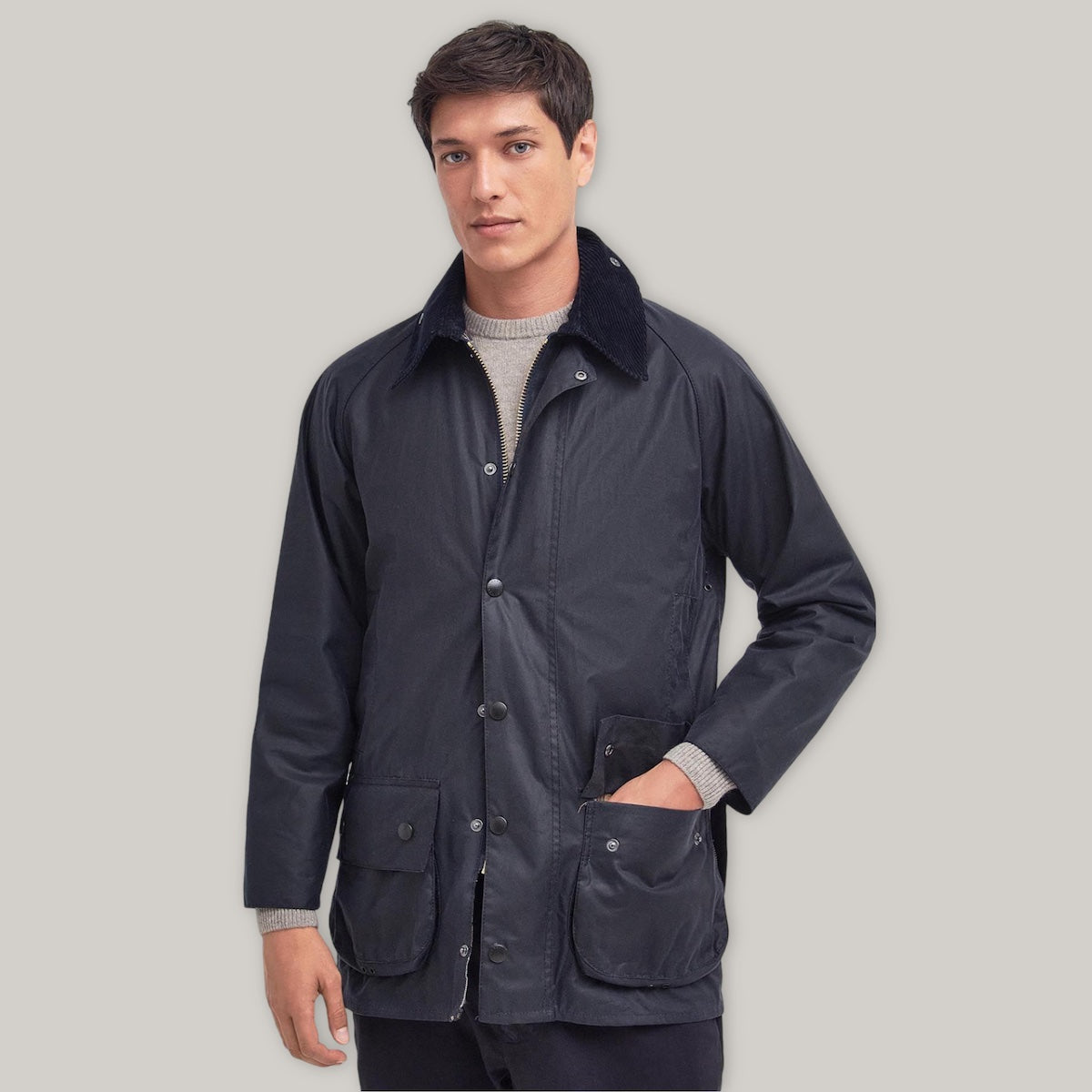 BARBOUR BEAUFORT JACKET - NAVY – Pickings and Parry