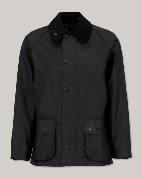 BARBOUR BEDALE WAX JACKET - BLACK – Pickings and Parry