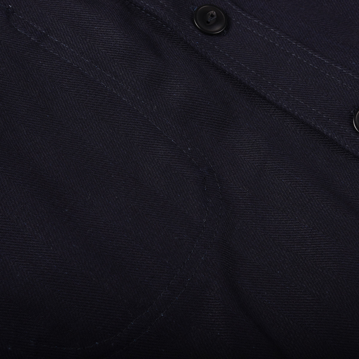 BLUE BLANKET JEANS S05 IT32 HERRINGBONE SHIRT - INDIGO