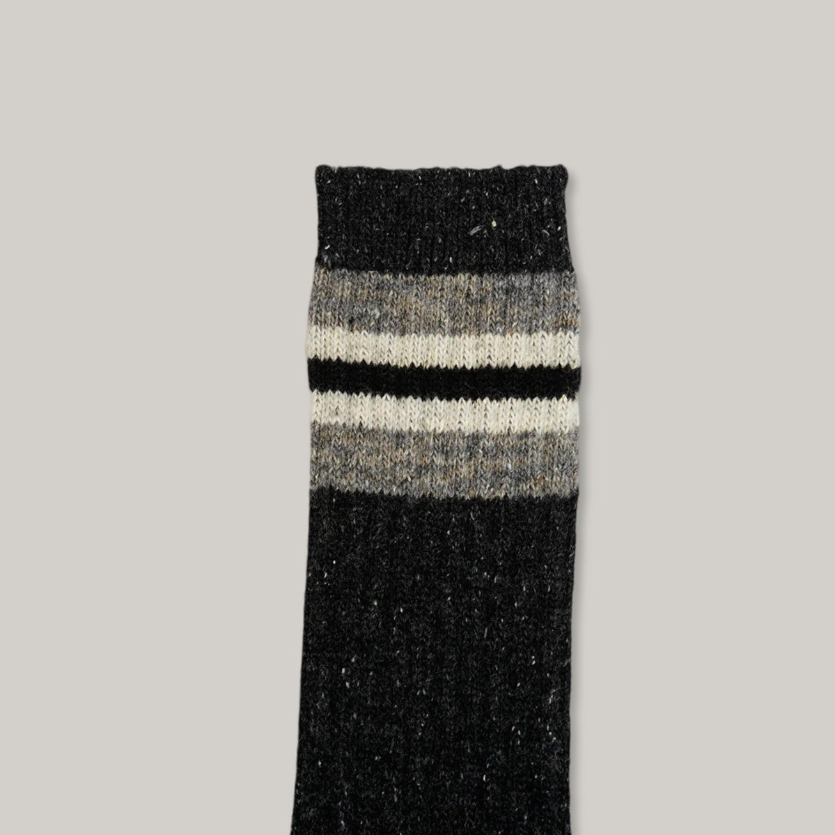 NIGEL CABOURN BORDER SOCKS - CHARCOAL GREY