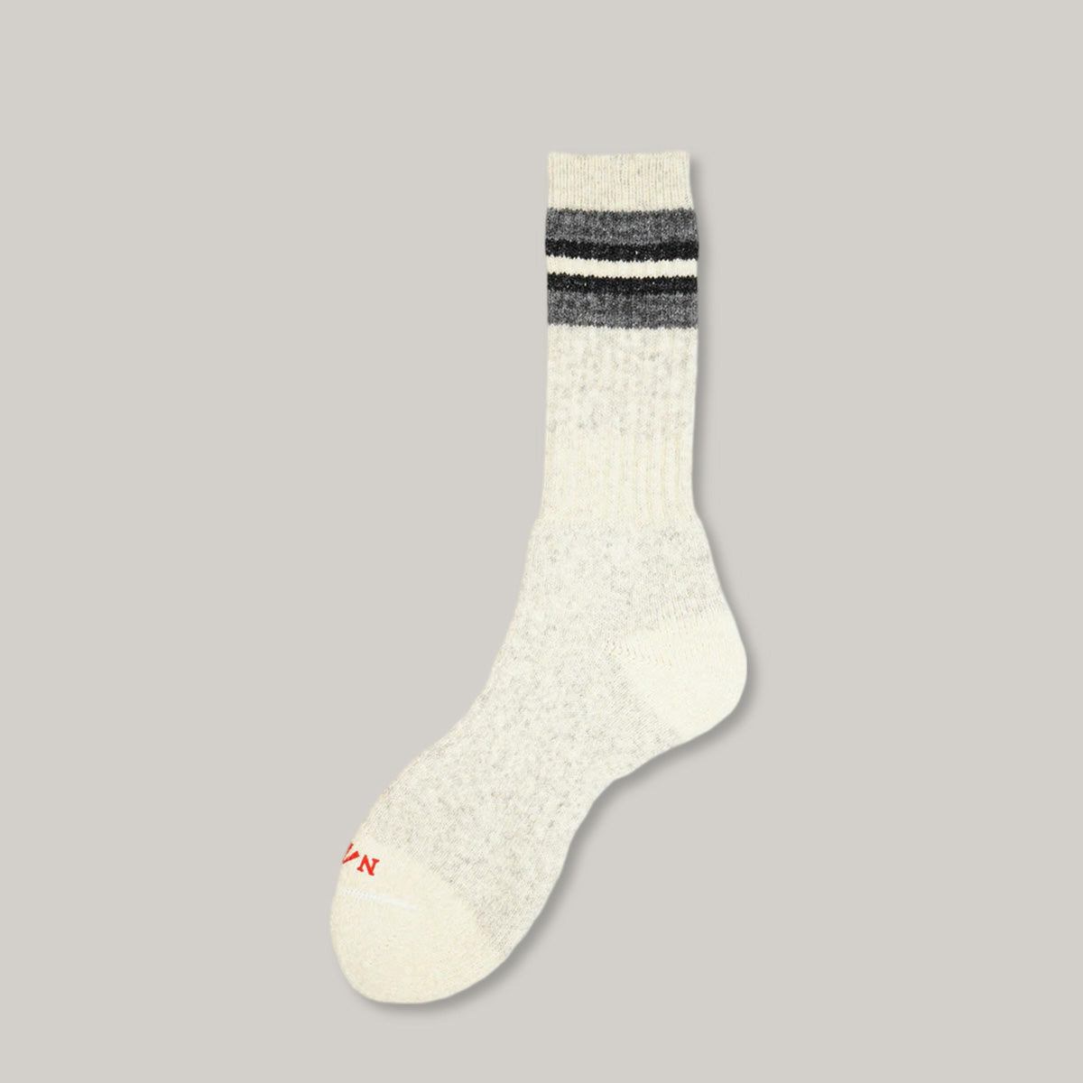 NIGEL CABOURN BORDER SOCKS - LIGHT GREY