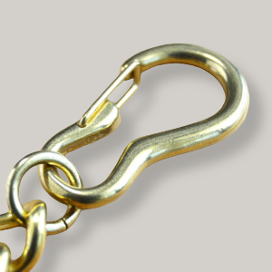 KOBASHI STUDIO BRASS KARABINER KEY CHAIN TWIST