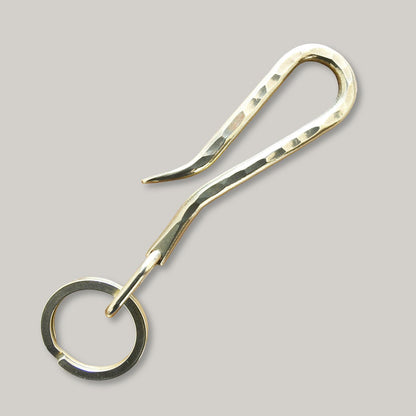 KOBASHI STUDIO BR725HMH HAND MADE HAMMERED KEY HOOK/FLAT RING