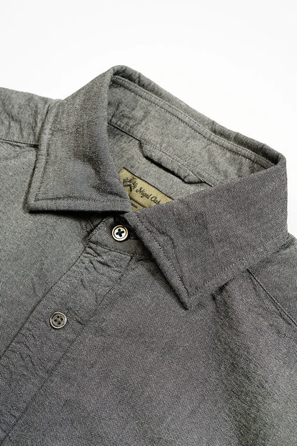 NIGEL CABOURN MAINLINE BRITISH OFFICERS SHIRT - BLACK