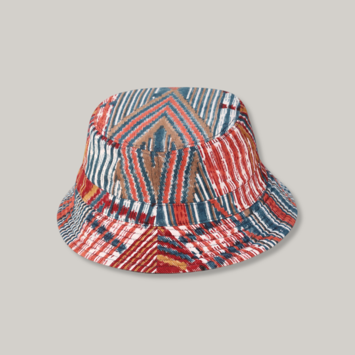 KARDO QUILTED BUCKET HAT - BP130 RED/ BLUE