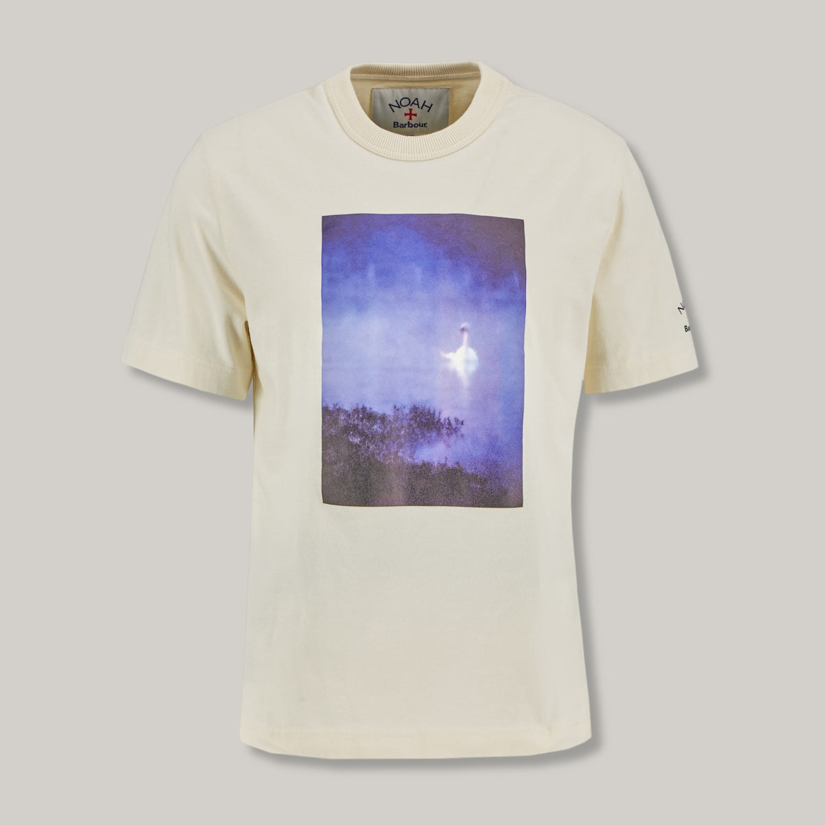 BARBOUR X NOAH ARCHIVE SWAN T-SHIRT - WHISPER WHITE