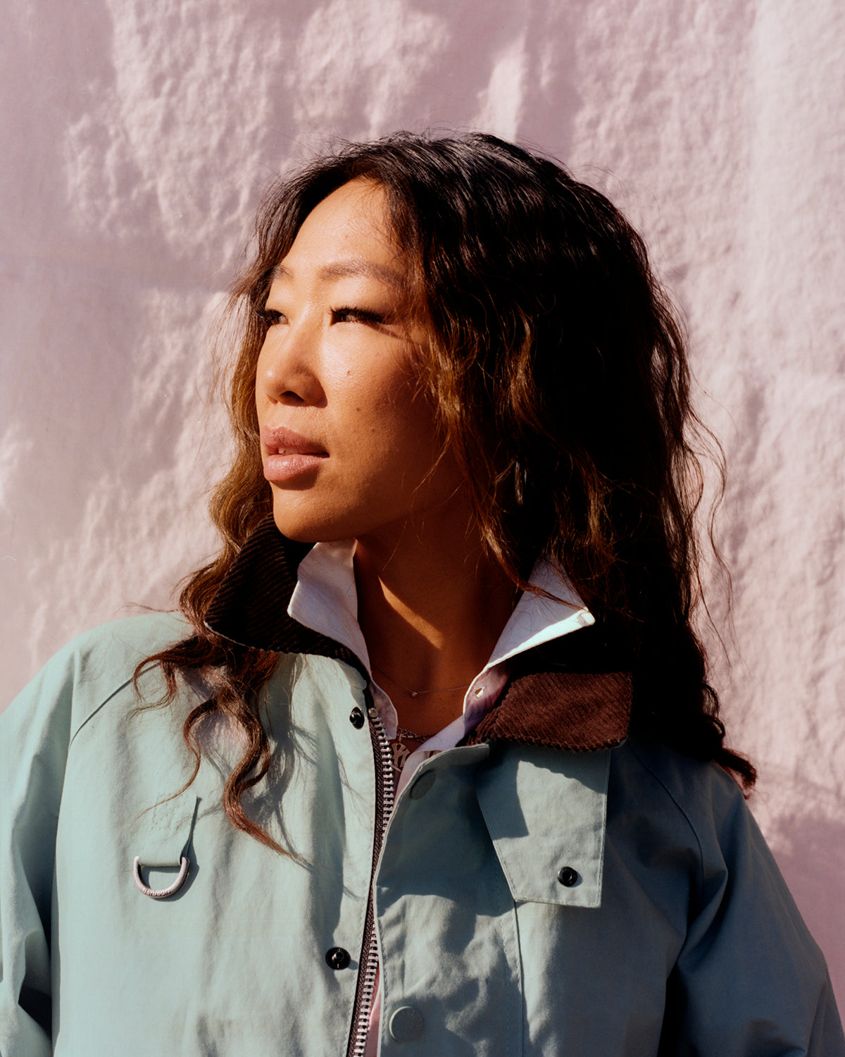 BARBOUR X NOAH WADING CASUAL JACKET - ICE BLUE