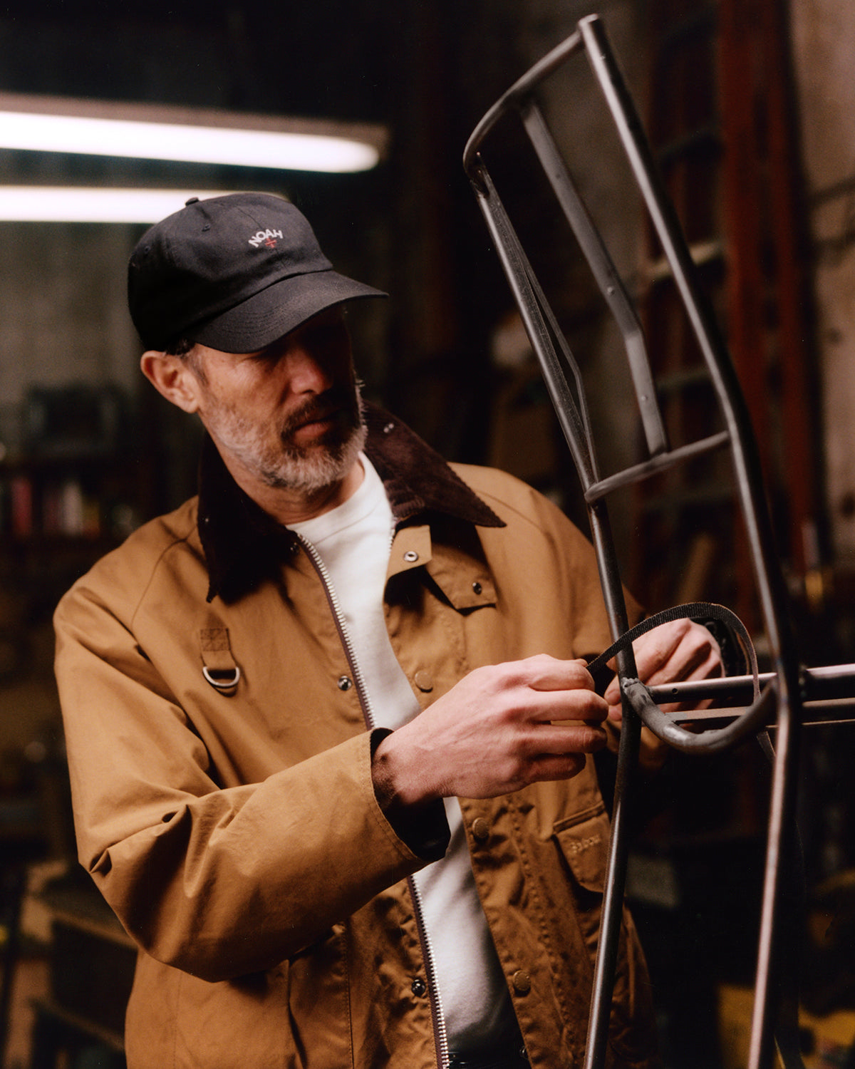 BARBOUR X NOAH WADING CASUAL JACKET - TOBACCO