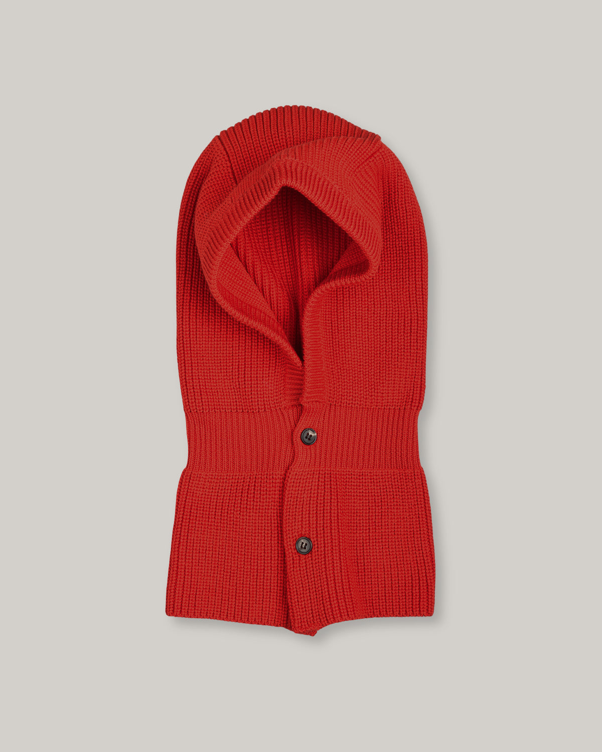 BATONER SOLID WOOL BALACLAVA - VERMILION