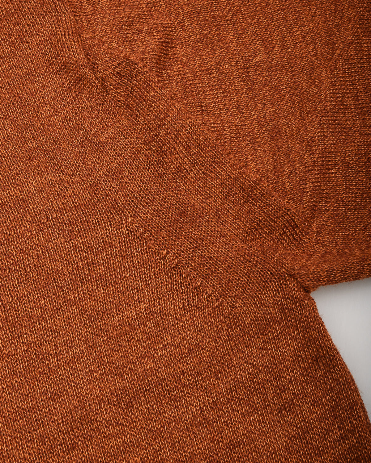 BATONER RAMIE WOOL CREW NECK - BRICK