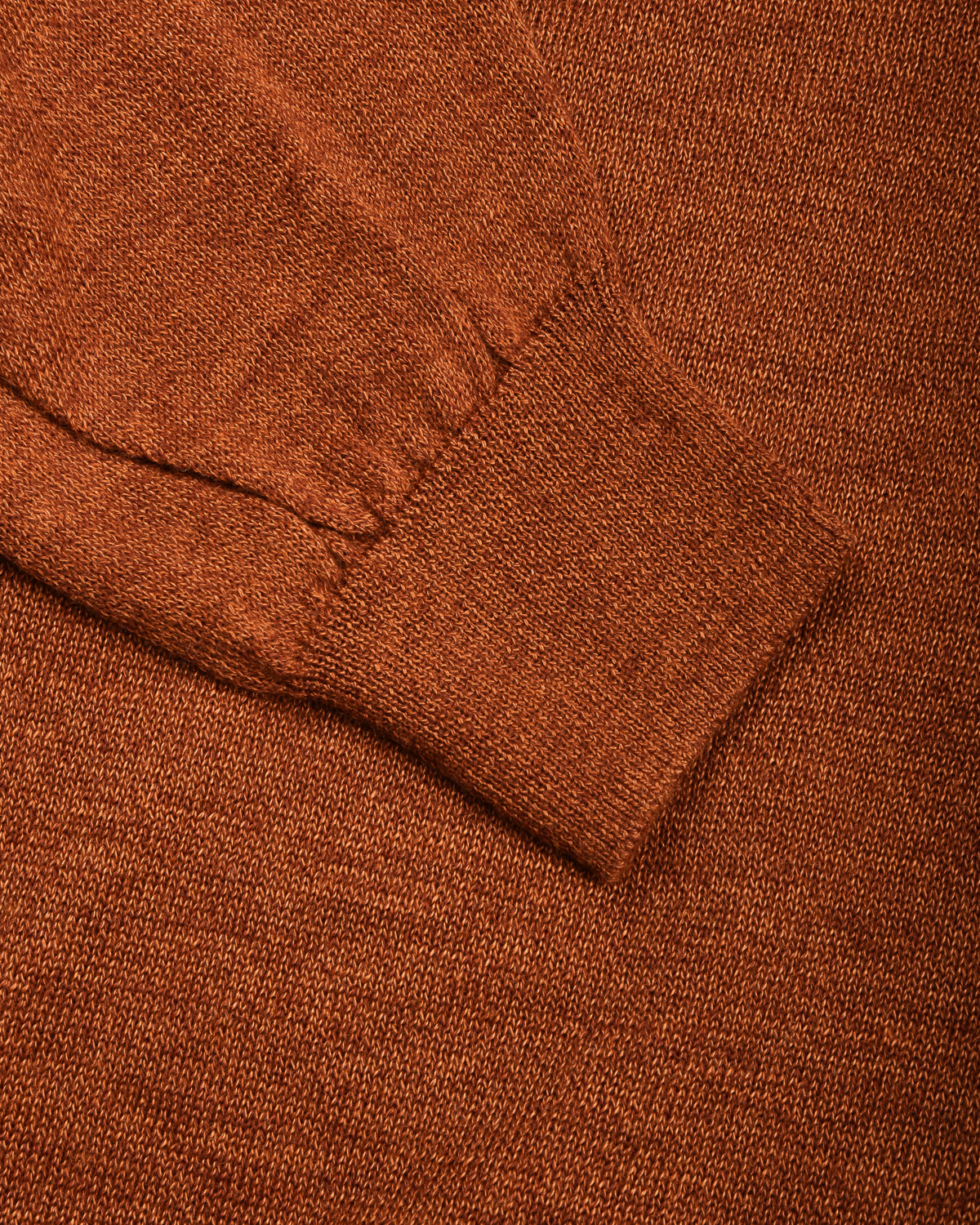 BATONER RAMIE WOOL CREW NECK - BRICK