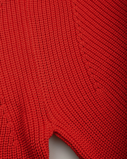 BATONER WOOL SIGNATURE CREW NECK - VERMILION