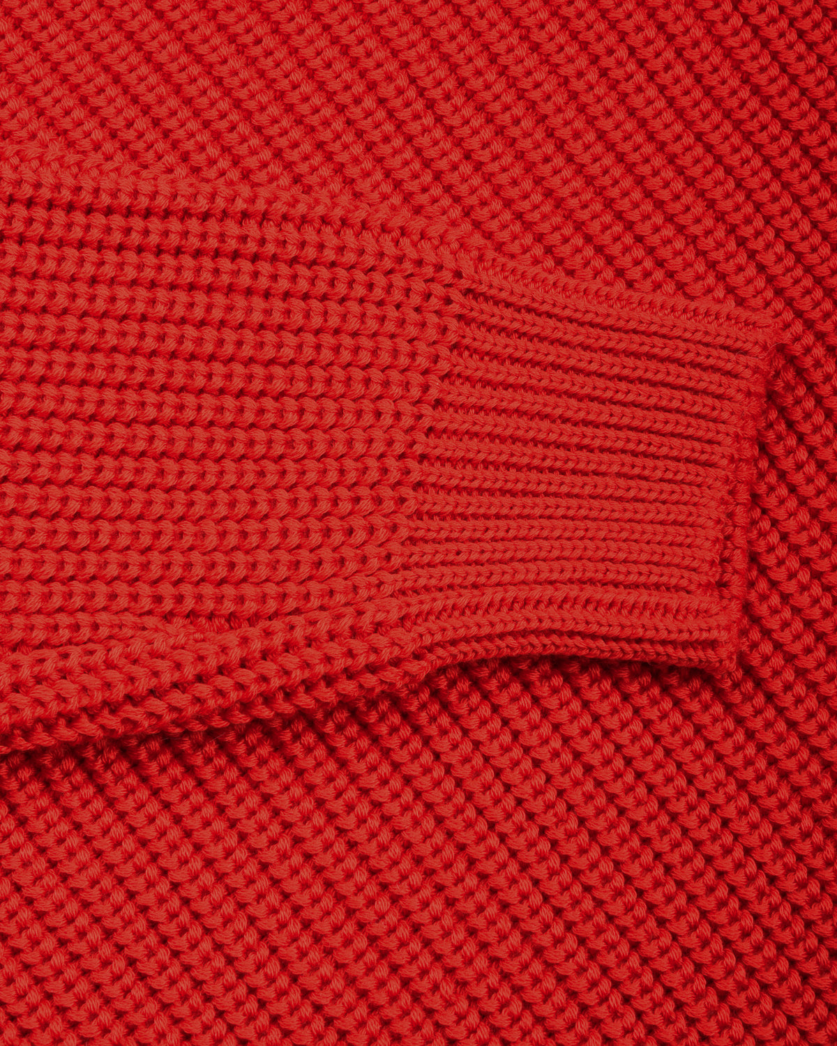 BATONER WOOL SIGNATURE CREW NECK - VERMILION