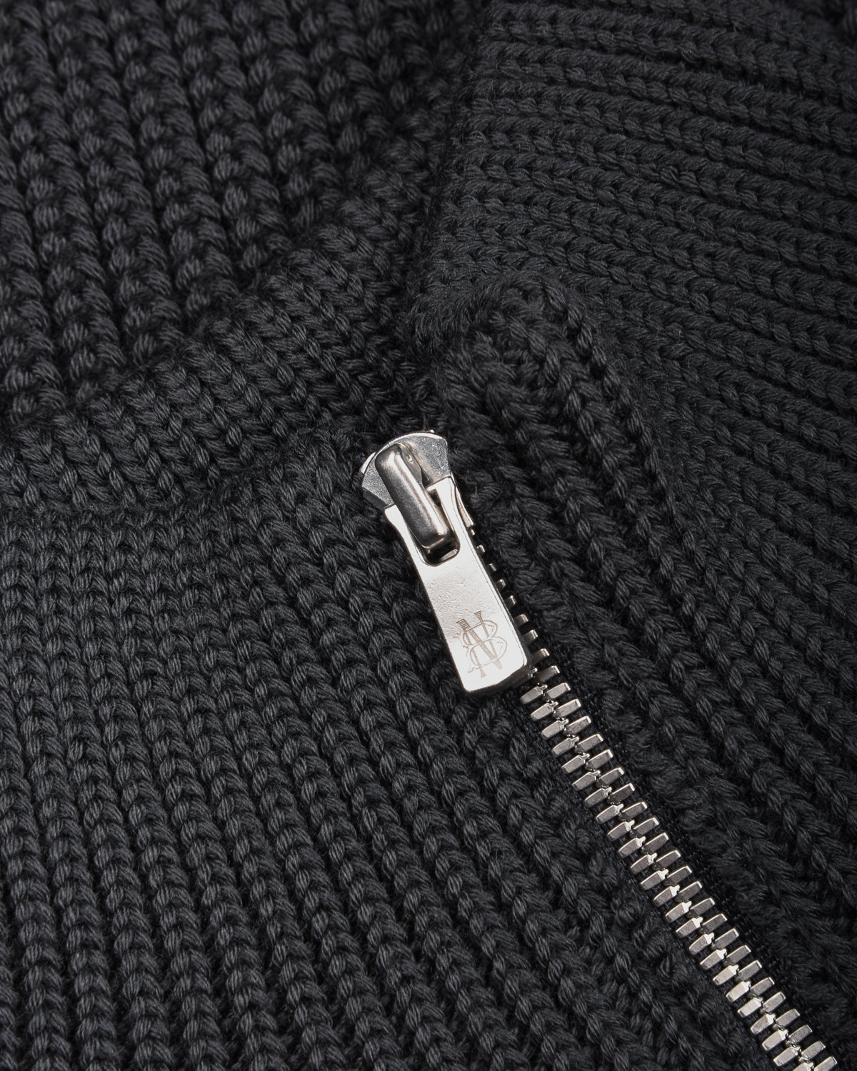 BATONER WOOL SIGNATURE DRIVERS KNIT - CHARCOAL BLUE