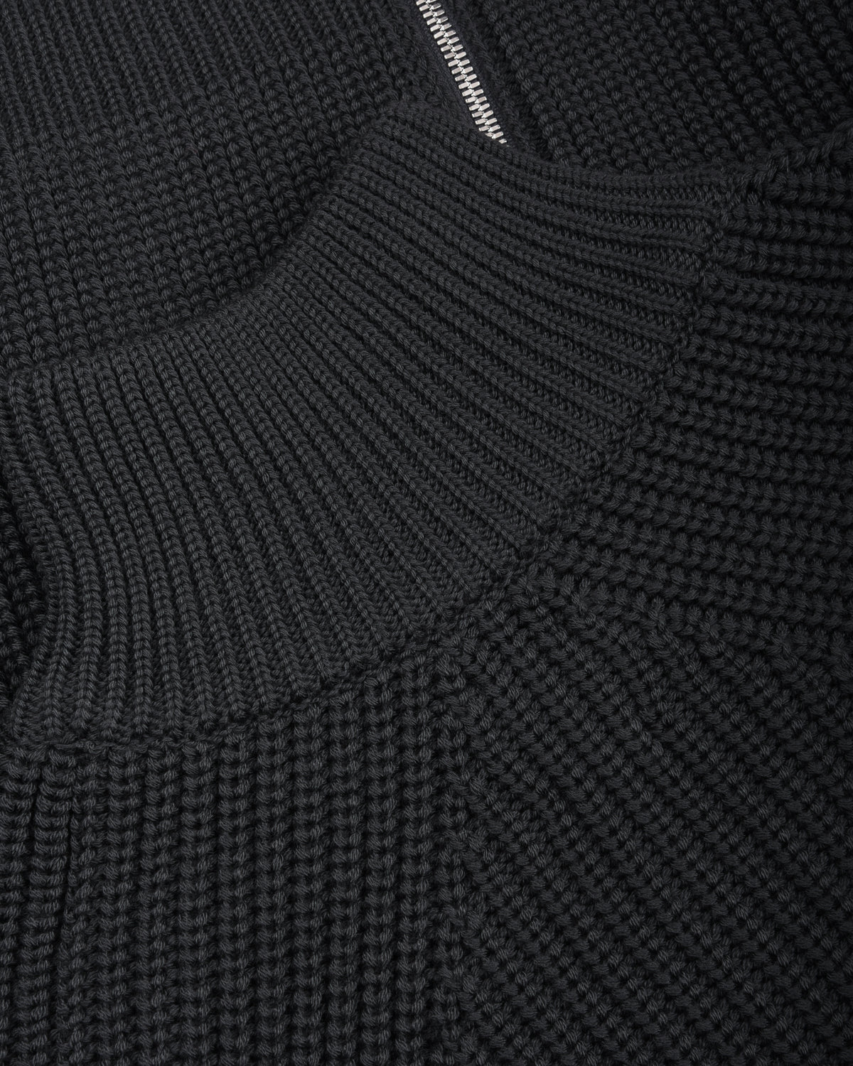 BATONER WOOL SIGNATURE DRIVERS KNIT - CHARCOAL BLUE