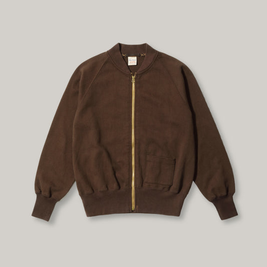 BUZZ RICKSON C-2 TYPE HEAVY COTTON JERSEY - BROWN