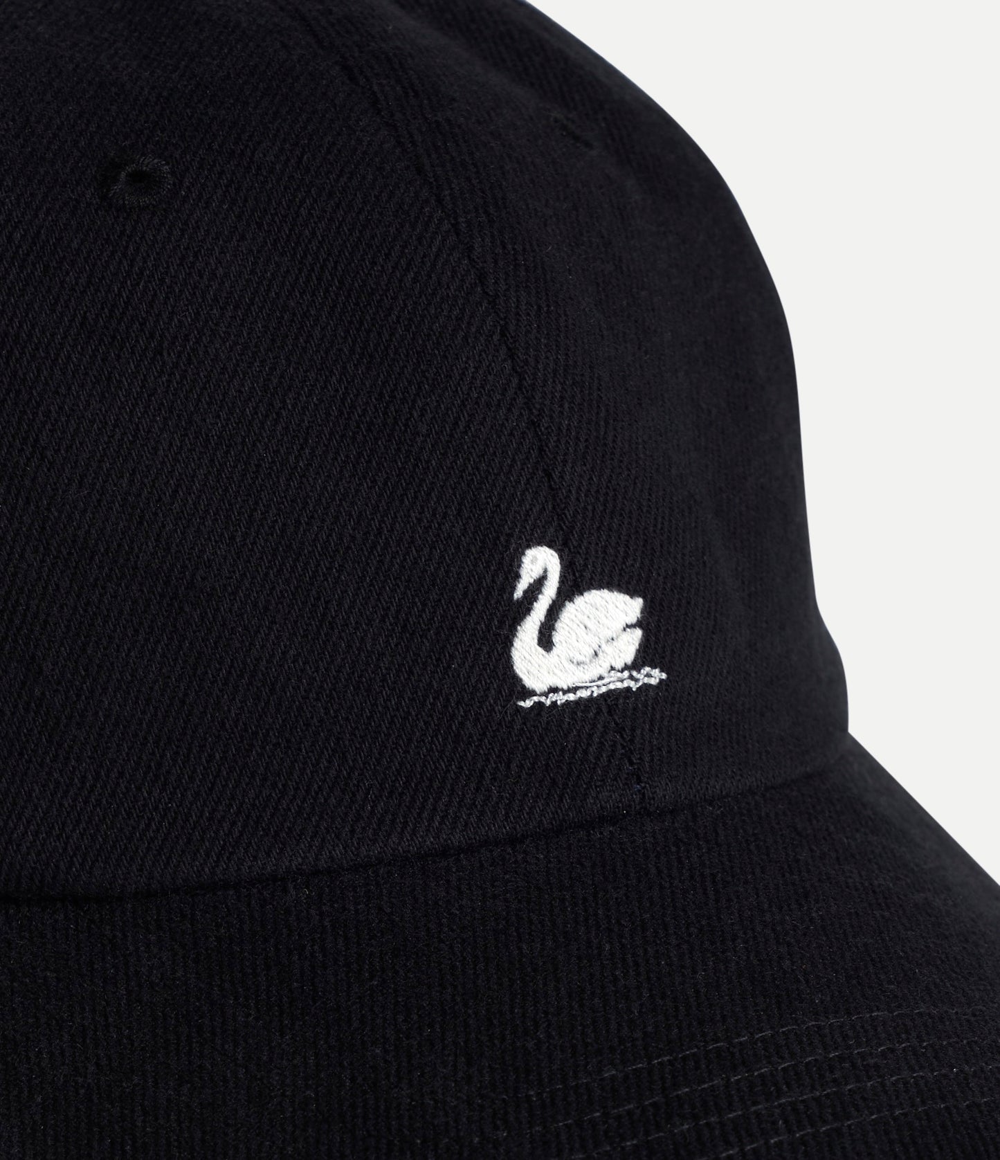 MERZ B. SCHWANEN SWAN LOGO CAP - DEEP BLACK