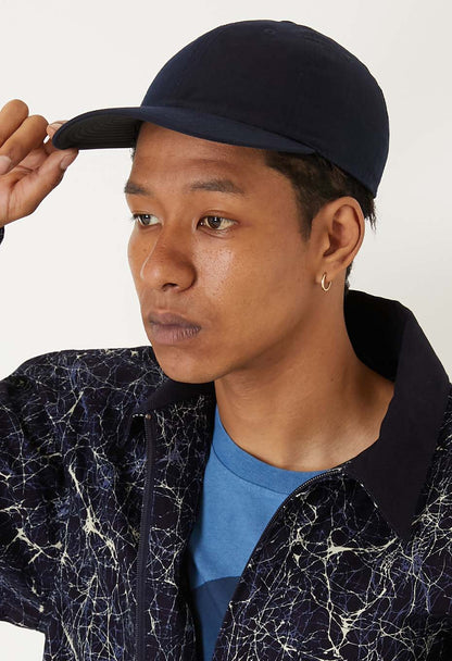 BLUE BLUE JAPAN NYLON SATIN 6 PANEL CAP - INDIGO