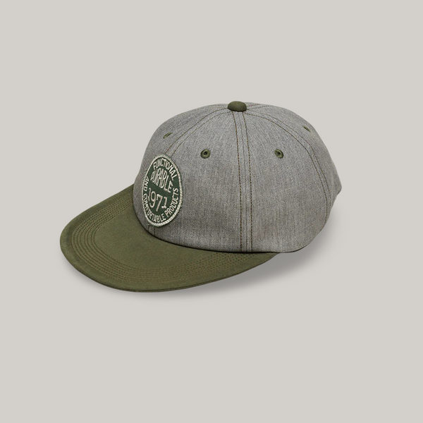 24SS【Nigel Cabourn】CASQUETTE - LINEN OX NIGEL CABOURN MAINLINE BASEBALL CAP - GREY – PPHH Store