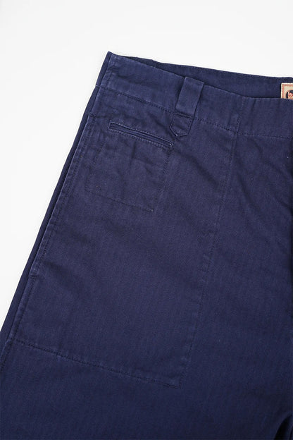 NIGEL CABOURN PT-02-02 CHORE PANTS HERRINGBONE -  DARK NAVY