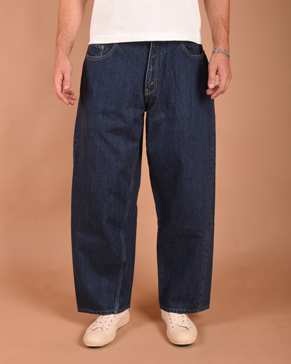 CIOTA WIDE BAGGY 5 POCKET PANTS - DEEP BLUE