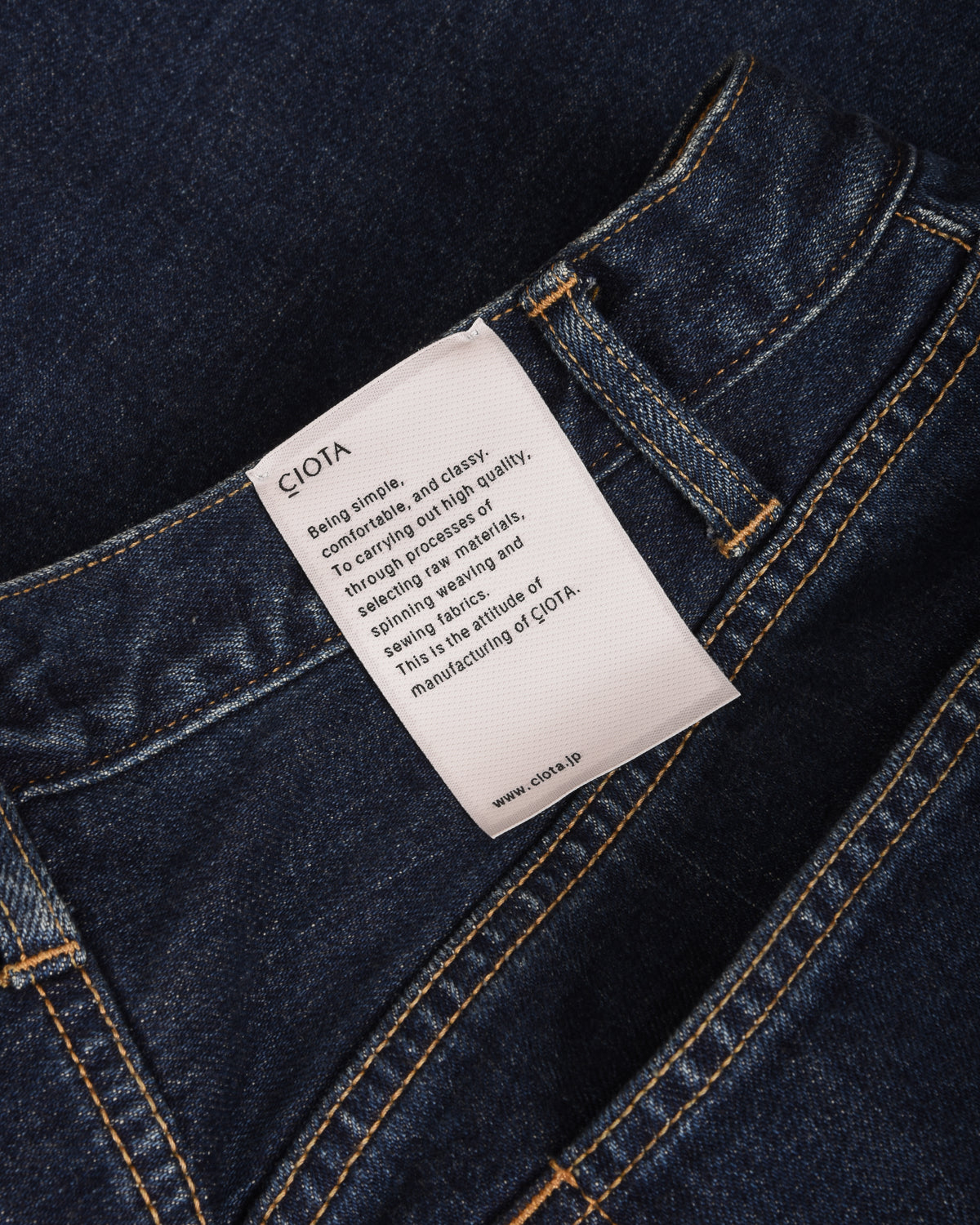 CIOTA BAGGY 5 POCKET PANTS - DEEP BLUE