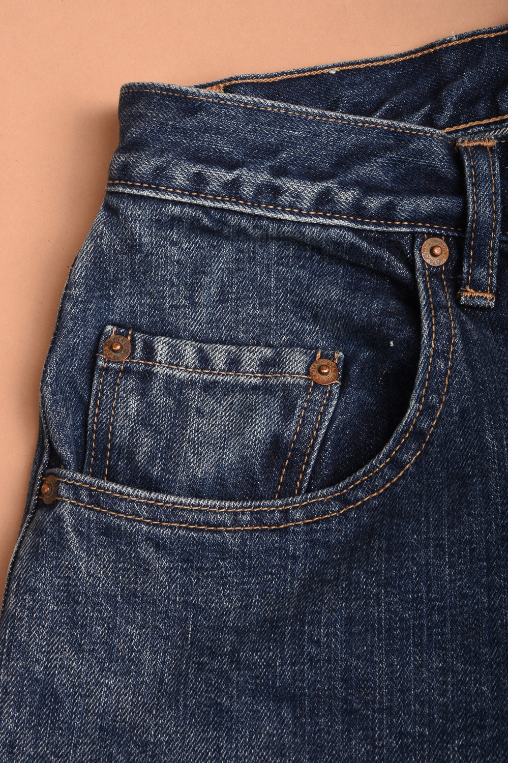 CIOTA BAGGY 5 POCKET PANTS - MEDIUM BLUE