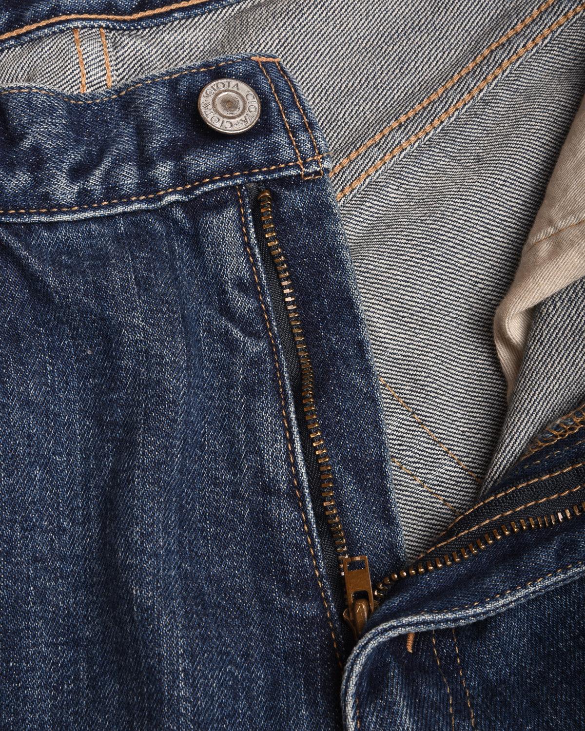 CIOTA BAGGY 5 POCKET PANTS - MEDIUM BLUE