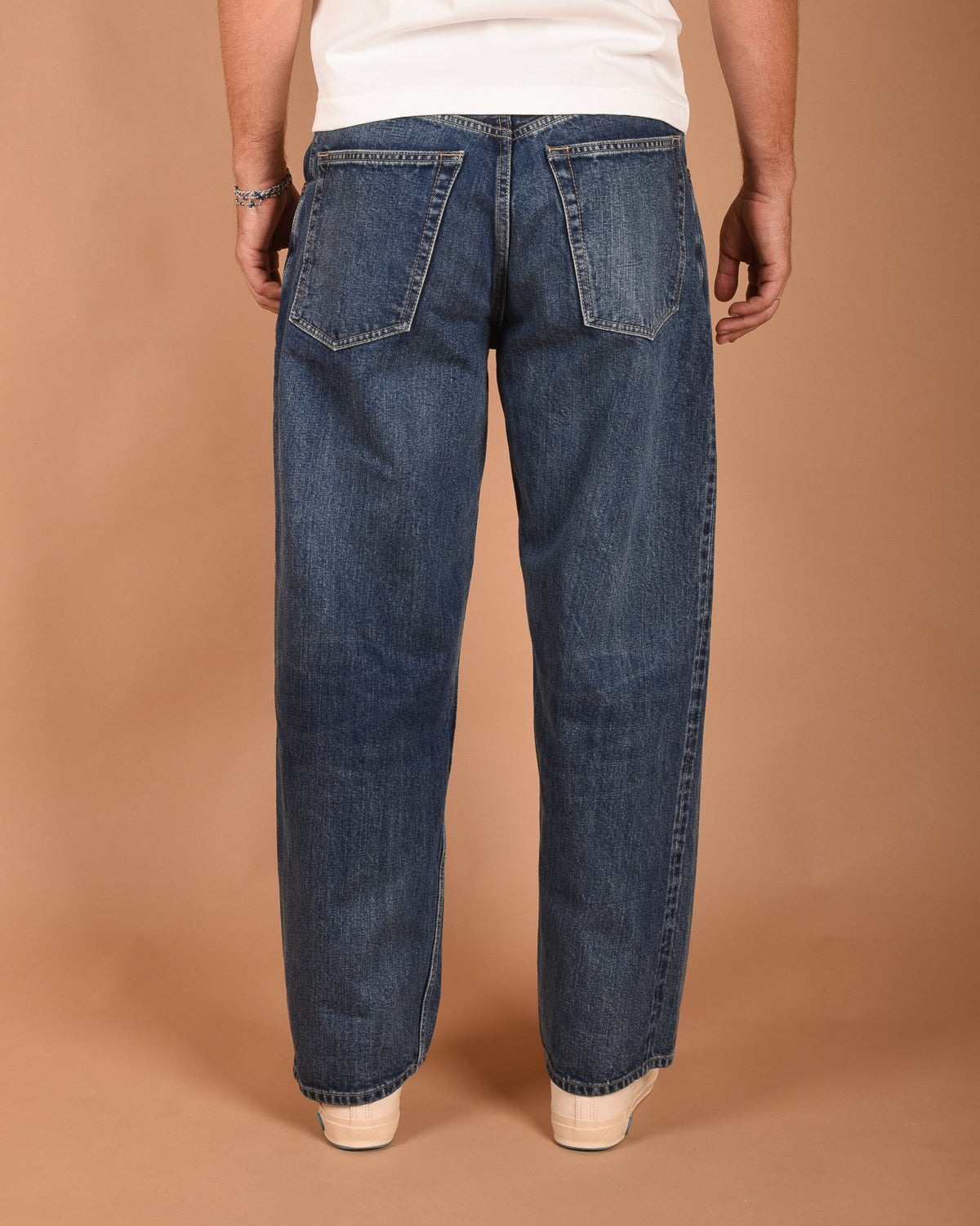 CIOTA BAGGY 5 POCKET PANTS - MEDIUM BLUE