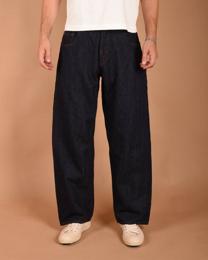 CIOTA BAGGY 5 POCKET PANTS - DARK NAVY (ONE WASH)