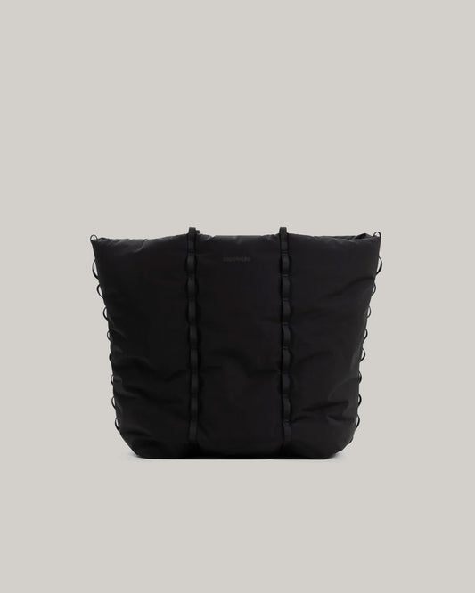 TOPOLOGIE CLOUD TOTE BLACK TECH SATEEN