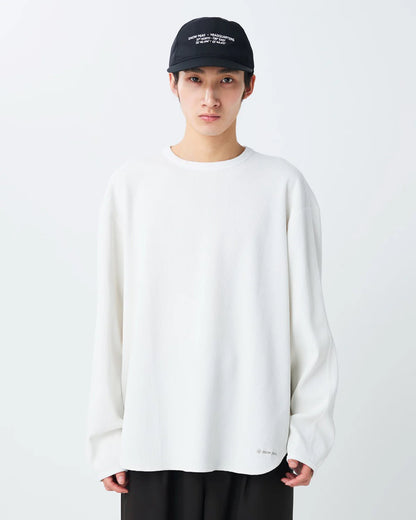 SNOW PEAK DRY WAFFLE  LONG-SLEEVE T-SHIRT - OFF-WHITE