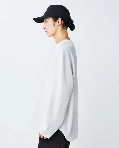 SNOW PEAK DRY WAFFLE  LONG-SLEEVE T-SHIRT - OFF-WHITE