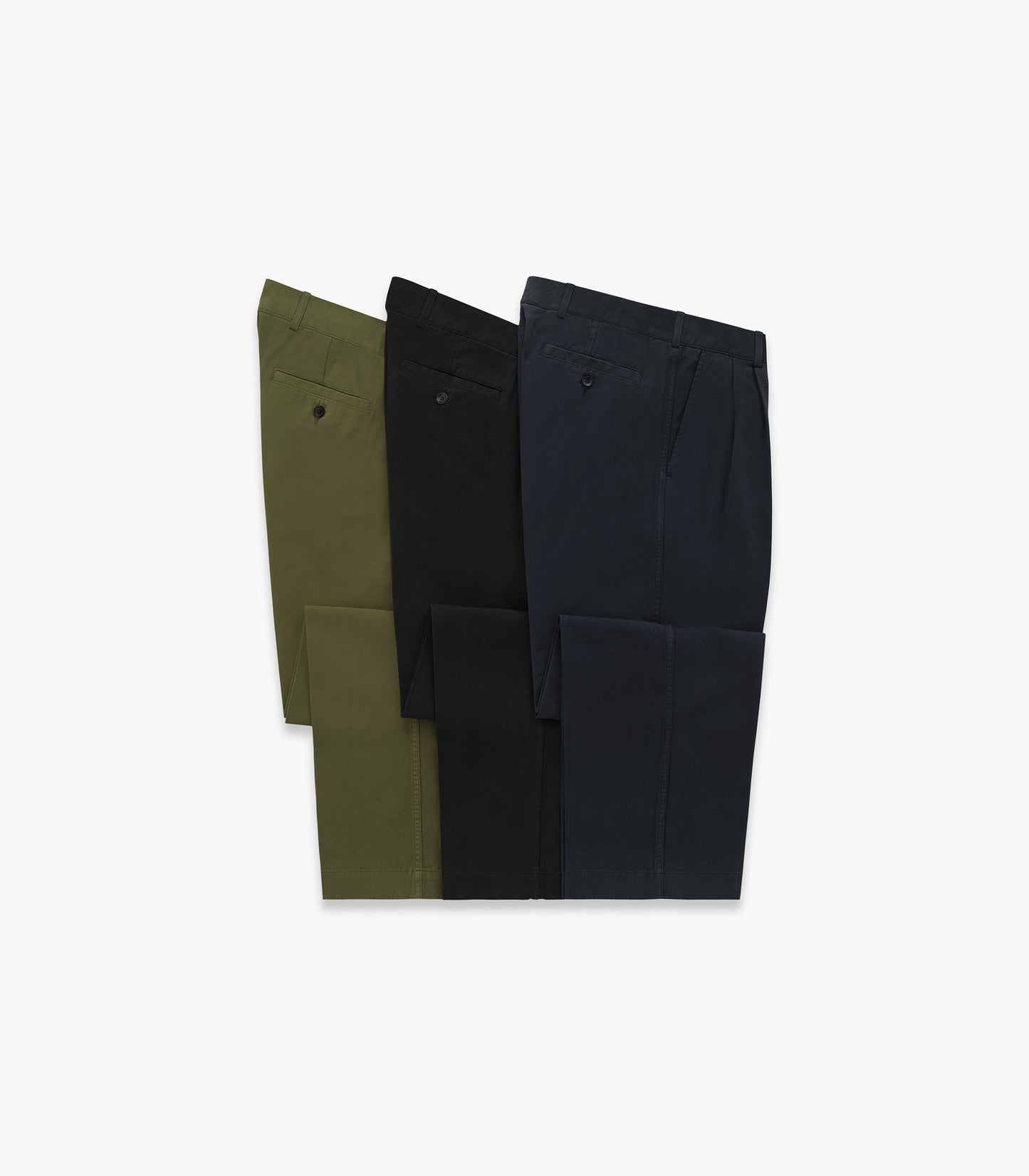 KNICKERBOCKER CANAL PLEATED TWILL PANT - OLIVE